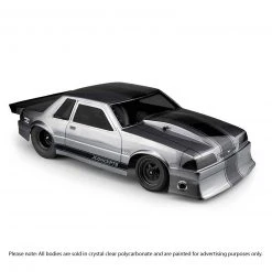 JConcepts, Inc. 1/10 1991 Ford Mustang Fox Clear Body 10.75 Width, 13" Wheelbase