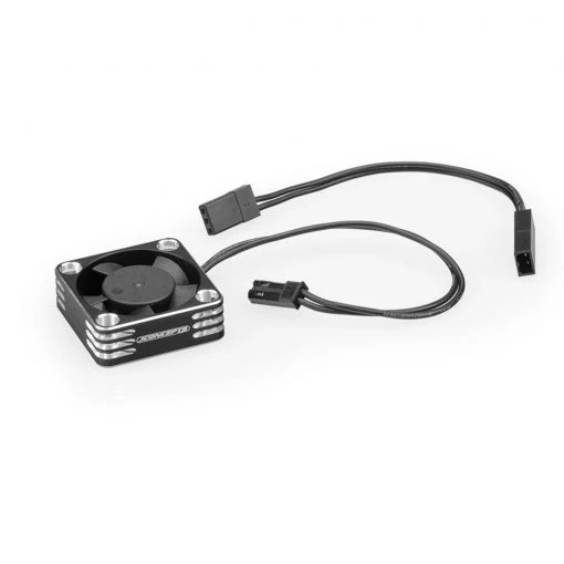 JConcepts, Inc. High-Flow 30x30x10mm Aluminum Cooling Fan, Black -JConcepts shop JCO23332 A0 W5DODUSL