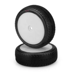 JConcepts, Inc. Fuzz Bite LP 4wd Front Tire, Pink Compound, 3353W Wheel (2)